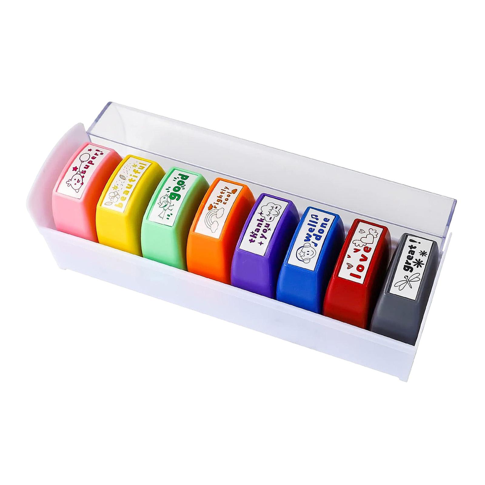 Kids Education Motivation - Juego de sellos para profesores, 8x,