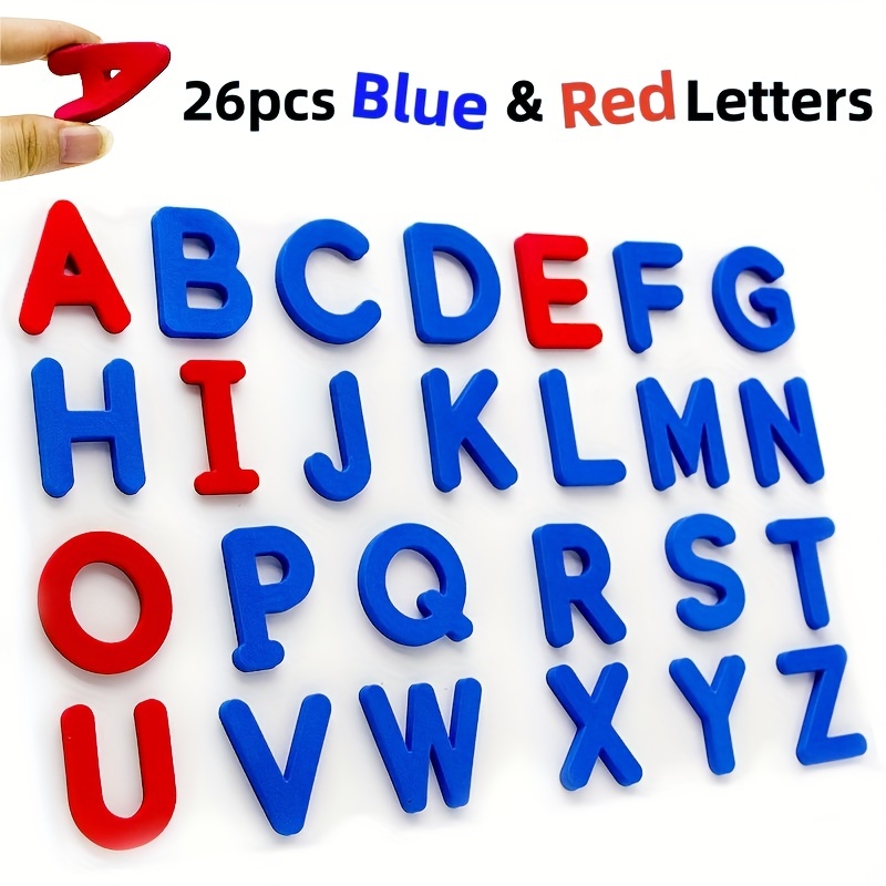 Kids Educational - Alphabet Numbers & More - Pegatinas magnéticas con letras en inglés