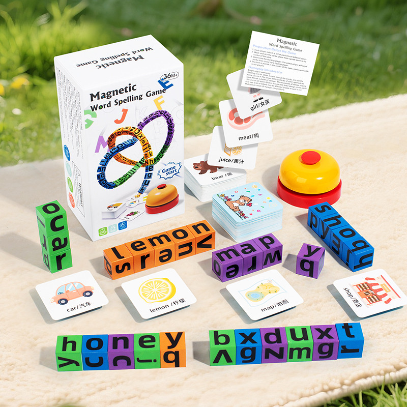 Kids Educational Games Learn English - Juego de Cubos Magnéticos de Ortografía
