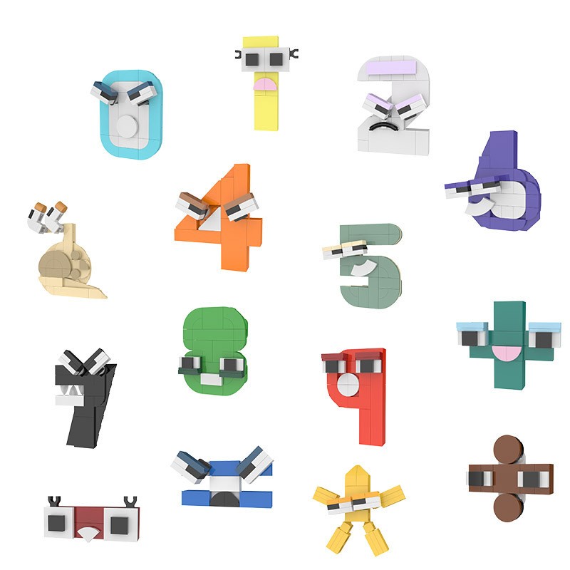 Kids Educational - Alphabet Numbers & More - Número MOC creativo, alfabeto Lore, Animal
