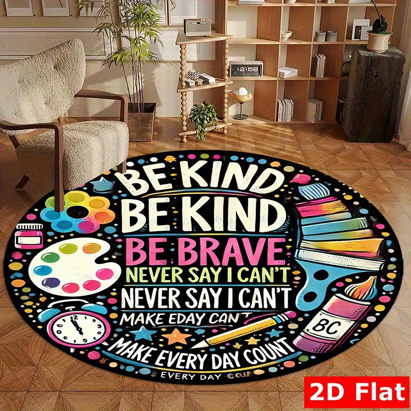 Alfombra redonda de franela co - Kids Education Motivation reseña y precio