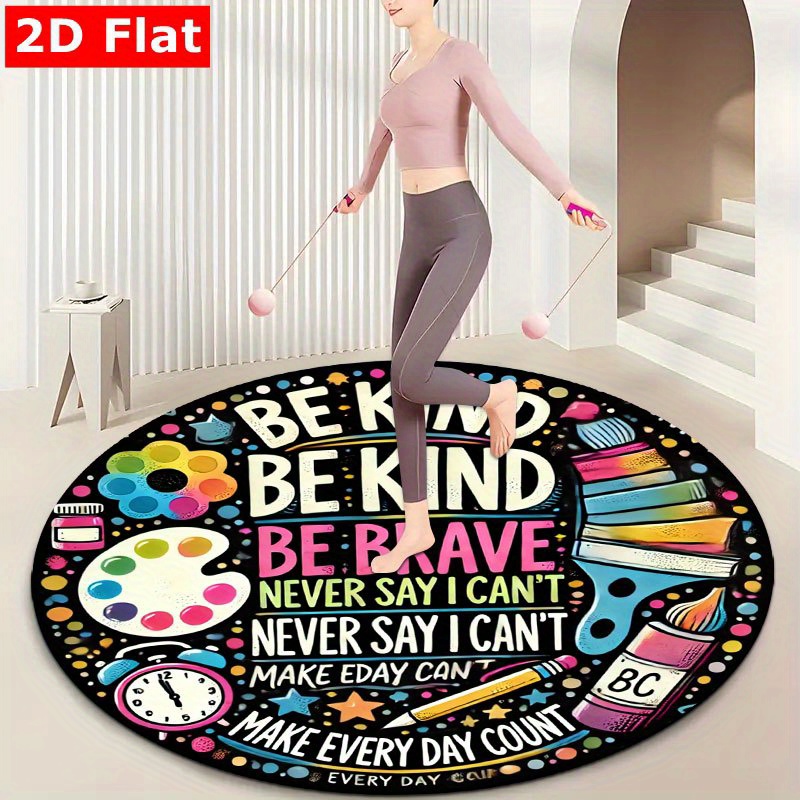 Alfombra redonda de franela co - Kids Education Motivation reseña y precio
