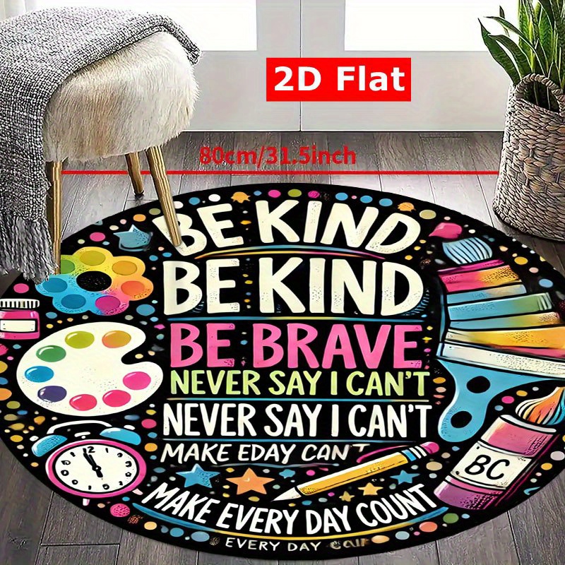 Alfombra redonda de franela co - Kids Education Motivation reseña y precio