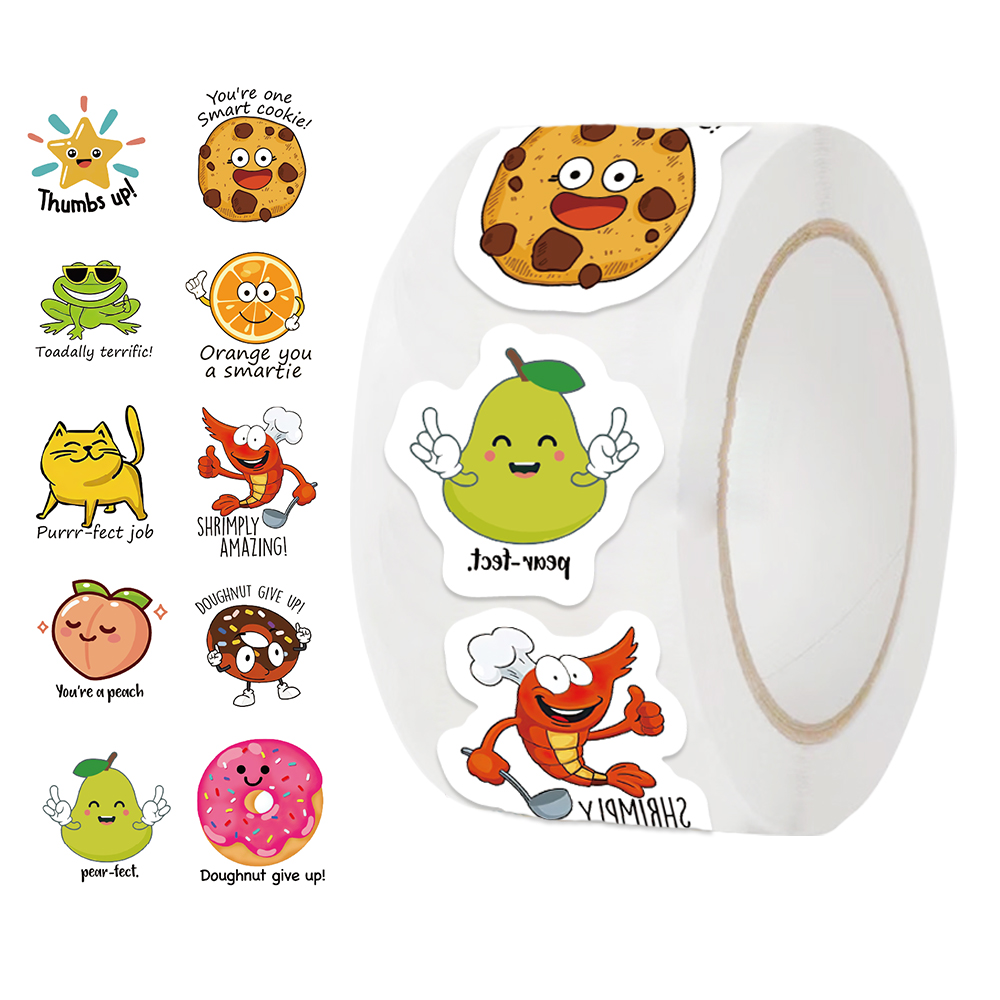 Rollo de 500 Uds. De pegatinas - Kids Education Motivation reseña y precio