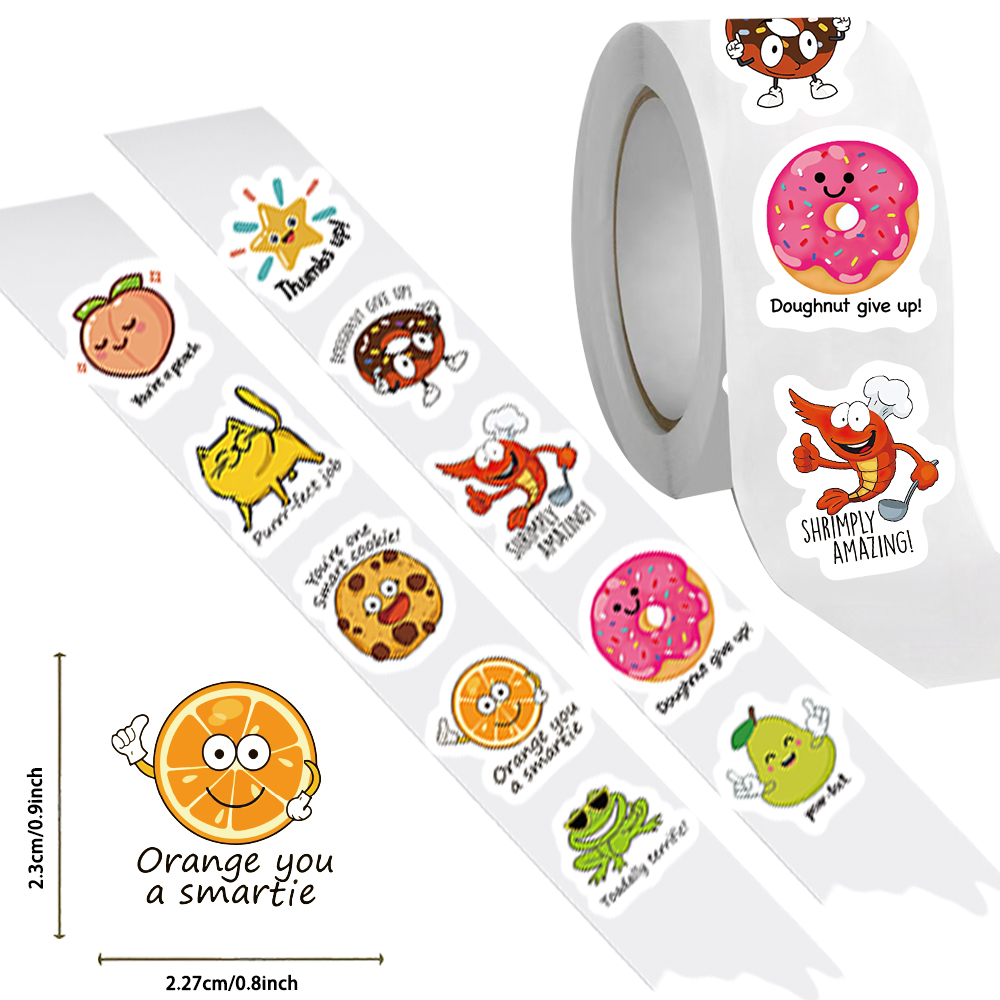Rollo de 500 Uds. De pegatinas - Kids Education Motivation reseña y precio