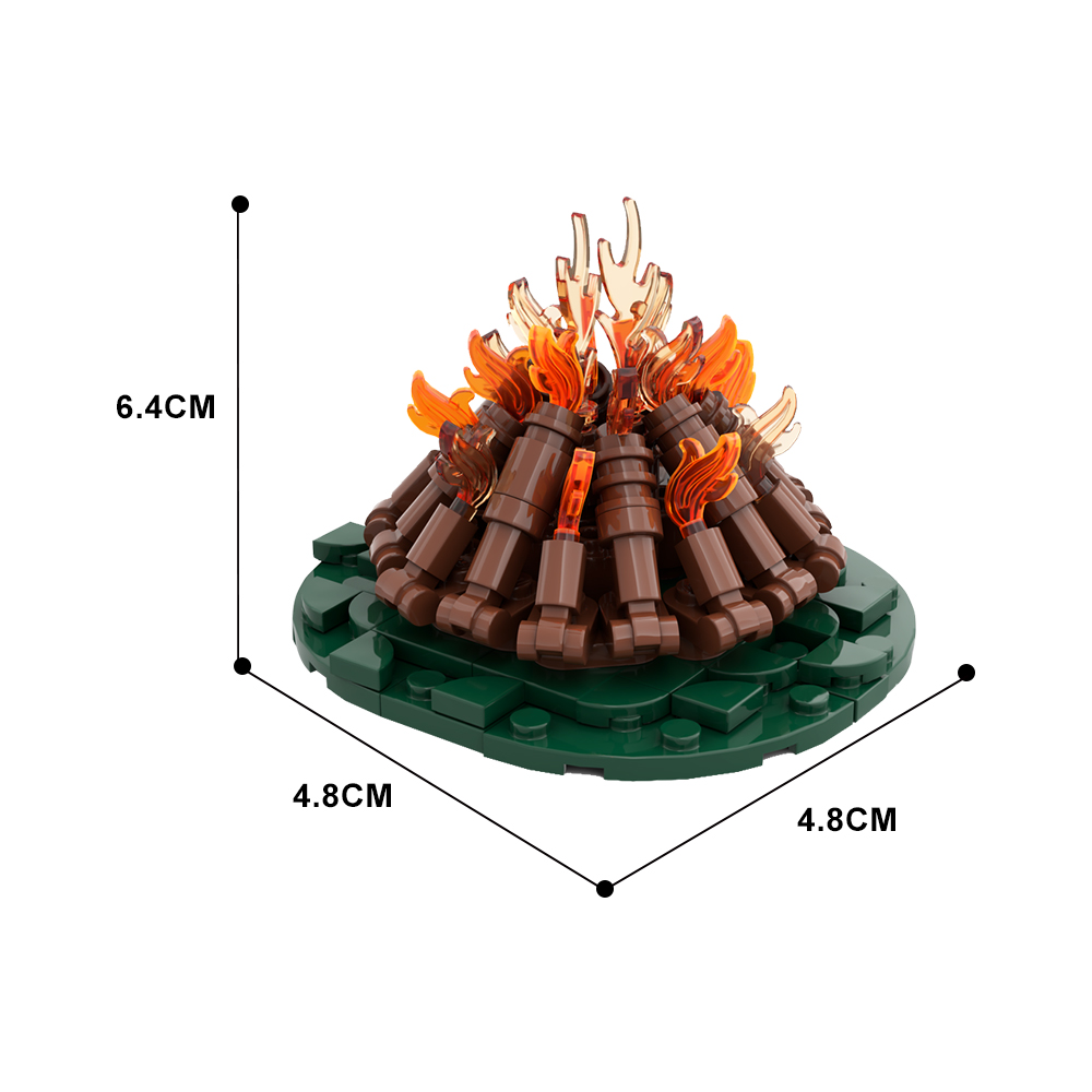 Gobricks MOC Campfire-modelo c - Kids Education Movies reseña y precio