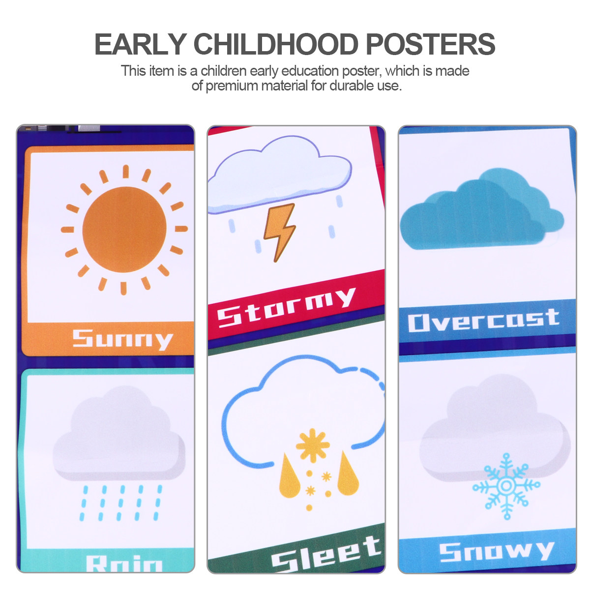 1 unidad: cartel educativo de  - Kids Educational Posters reseña y precio