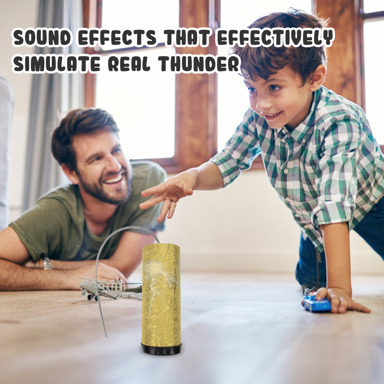 Tambor de resorte Thunder Tube - Kids Education Youtube reseña y precio
