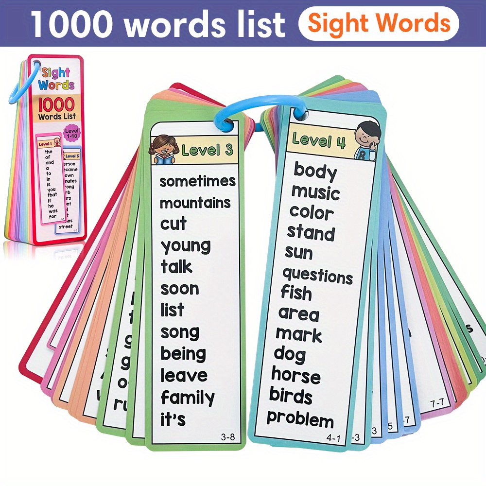 Tarjetas Flash de 1000 palabra - Kids Educational Games Learn English reseña y precio