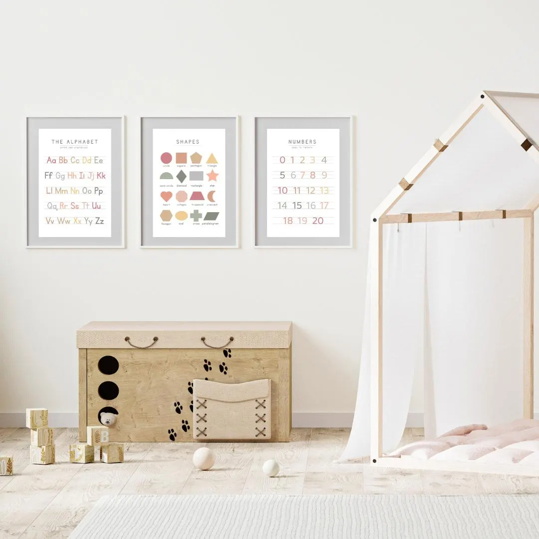 3 Pósters Educativos de Arte c - Kids Educational Posters reseña y precio